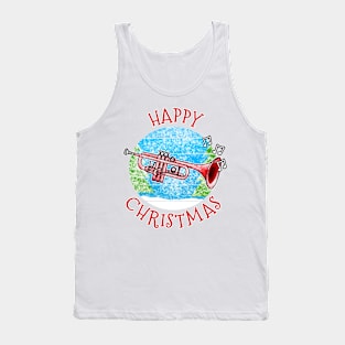 Christmas Trumpet Trumpeter Brass Musician Xmas 2022 Tank Top